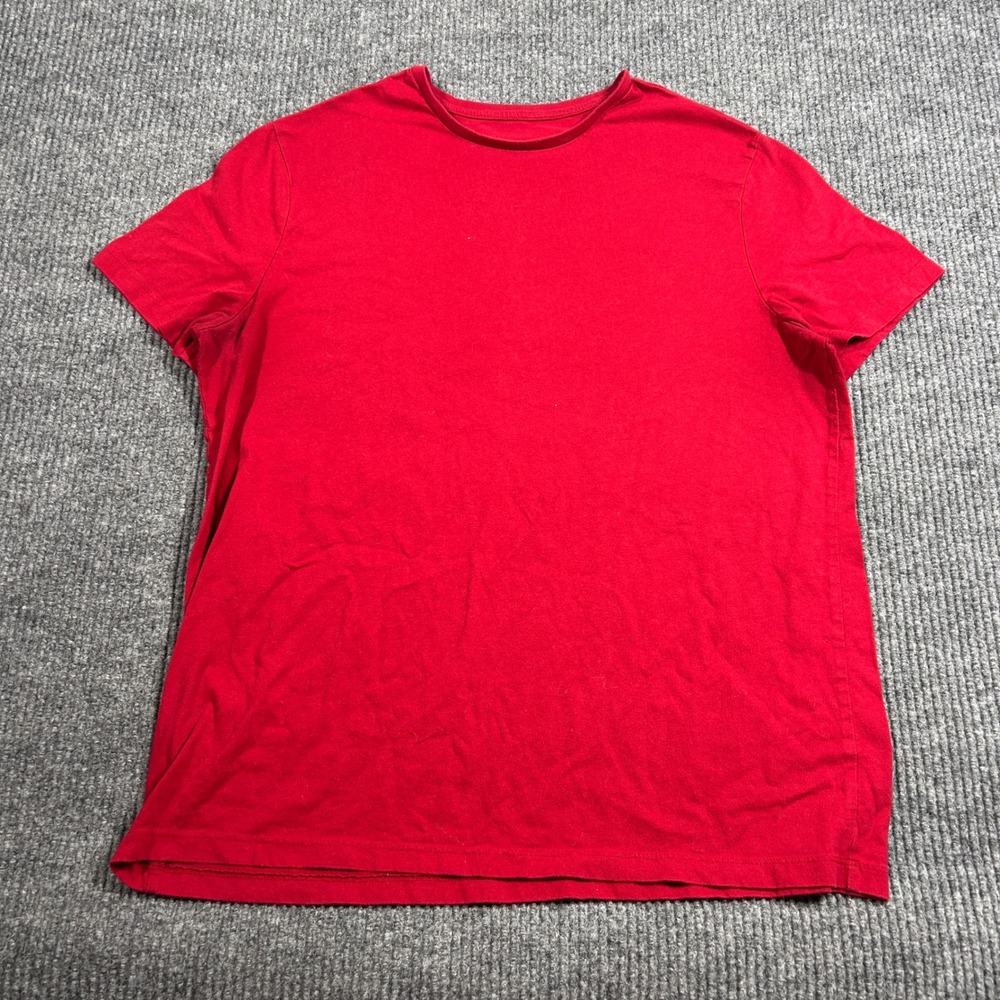 Goodfellow & Co Shirt Mens XL Lyndale Tee Red Solid Short Sleeve Crew Neck